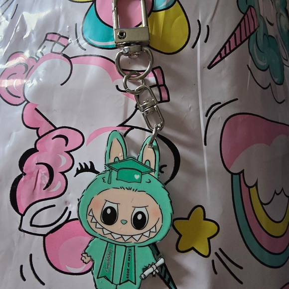 Labubu Green Character Keychain - Picture 3 of 6